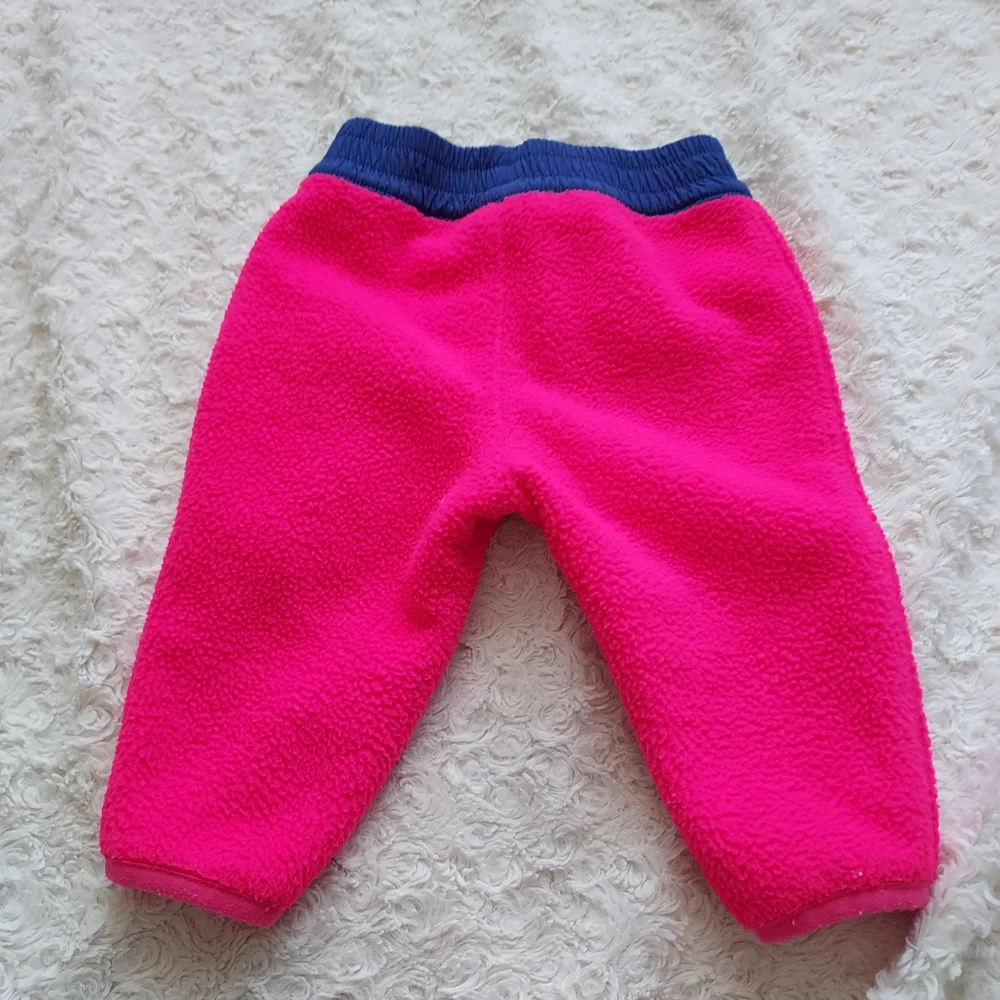 GAP Kids 3-6mo Bright Pink Cozy Fleece Joggers Fall Winter